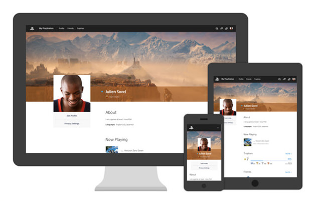 My PlayStation - Web-Version des PSN